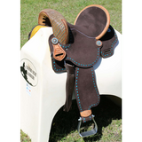 CSS Lightweight02 Buckstitched hornless Barrel Saddle Western Saddles