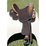 CSS Lightweight02 Buckstitched hornless Barrel Saddle Western Saddles