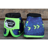 CSS Lime and Blue Arrow Patterned Boots- A9. - Country Scene Saddlery and Pet Supplies