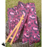 CSS Maroon Cheetah Latigo Set. - Country Scene Saddlery and Pet Supplies