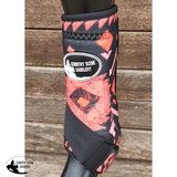 CSS Orange Diamond Boots/Set of four + bells - Country Scene Saddlery and Pet Supplies