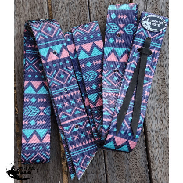 Css Pink And Aqua Tribal Latigo Set.