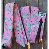 CSS Pink Cactus Latigo Set. - Country Scene Saddlery and Pet Supplies