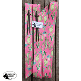 CSS Pink Cactus Latigo Set. - Country Scene Saddlery and Pet Supplies