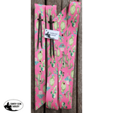 CSS Pink Cactus Latigo Set. - Country Scene Saddlery and Pet Supplies