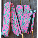 CSS Pink Cactus Latigo Set. - Country Scene Saddlery and Pet Supplies
