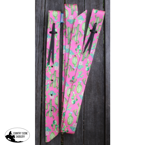 CSS Pink Cactus- Style Two Latigo Set.