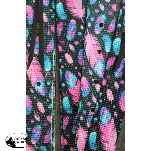 CSS Pink Feathers- Style Two Latigo Set.