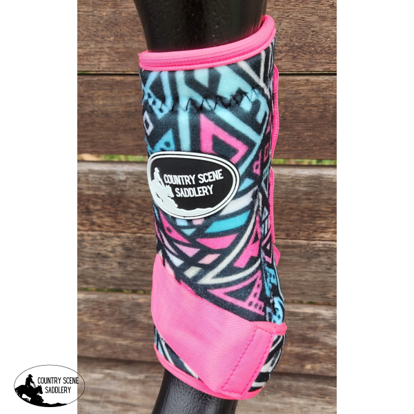 Css Pink Tribal Patterned Boots- A8.