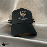CSS Pony Tail Western Cap- Black/ Khaki - Country Scene Saddlery and Pet Supplies