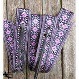 CSS Purple Diamond Latigo Set. - Country Scene Saddlery and Pet Supplies