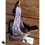 CSS Purple Engraved Stirrup Irons. - Country Scene Saddlery and Pet Supplies