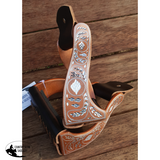 CSS Rose Engraved Stirrup Irons. - Country Scene Saddlery and Pet Supplies