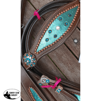 Css Stunning Bling Inlay Breastcollar And Headstall Sets Blue