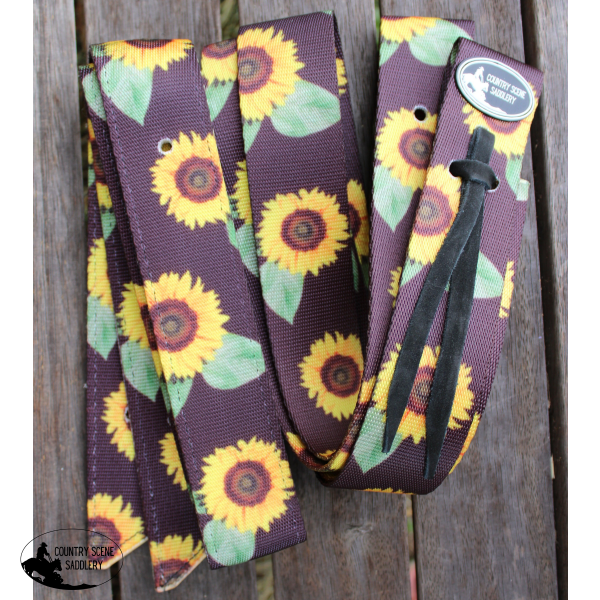 CSS Sunflower Delight Latigo Set. - Country Scene Saddlery and Pet Supplies