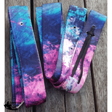 CSS Teal and Pink Swirl Latigo Set. - Country Scene Saddlery and Pet Supplies