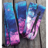 CSS Teal and Pink Swirl Latigo Set. - Country Scene Saddlery and Pet Supplies