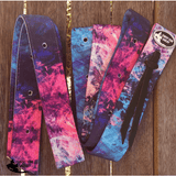 CSS Teal and Pink Swirl Latigo Set. - Country Scene Saddlery and Pet Supplies