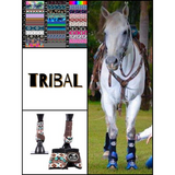 CSS Turquoise and Orange Tribal Boots - Country Scene Saddlery and Pet Supplies