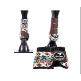 CSS Turquoise and Orange Tribal Boots - Country Scene Saddlery and Pet Supplies
