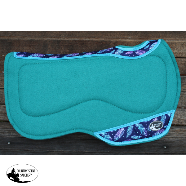 Css Turquoise And Purple Feather Felt Pad.