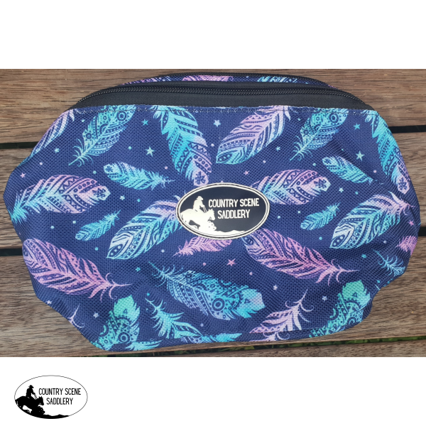 Css Turquoise And Purple Feathers Pommel Sack