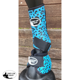 CSS Turquoise Cheetah boots. - Country Scene Saddlery and Pet Supplies