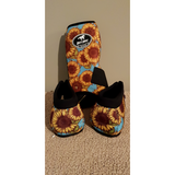 CSS Turquoise Sunflower Patterned Boots- A19. - Country Scene Saddlery and Pet Supplies