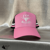 CSS Western Cap- Black/ Pink - Country Scene Saddlery and Pet Supplies