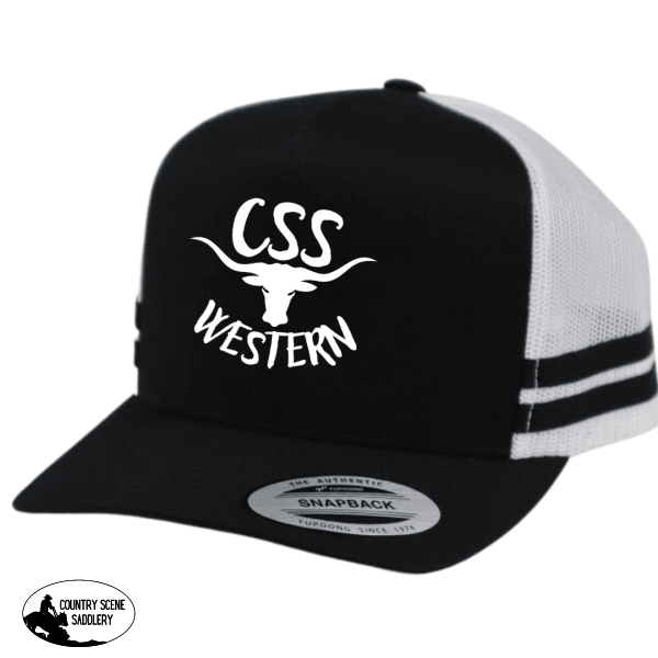 Css Western Cap- Black/ White