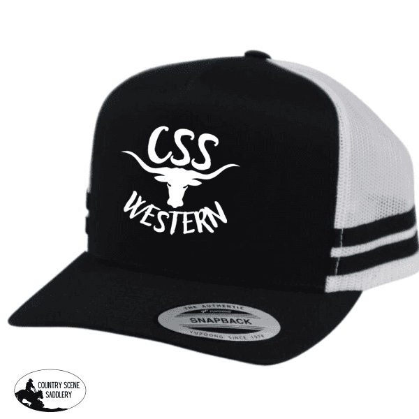 Css Western Cap- Black/ White