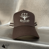 CSS Western Cap- Khaki/ Brown - Country Scene Saddlery and Pet Supplies