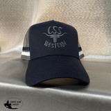 CSS Western Cap- Navy/ Grey - Country Scene Saddlery and Pet Supplies