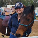 The beautiful Jess wearing out CSS Western Country Grit Country Style Trucker Caps.

