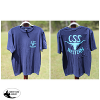 Css Western T-Shirt- Navy