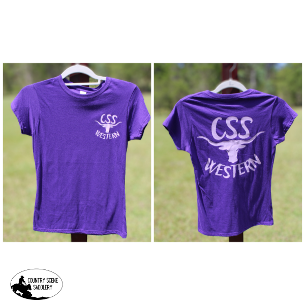 Css Western T-Shirt- Purple