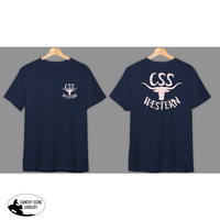 Css Western T-Shirts Unisex S / Navy