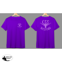 Css Western T-Shirts Unisex S / Purpl