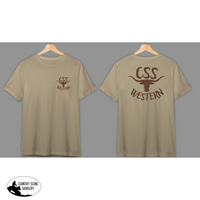 Css Western T-Shirts Unisex S / Tan