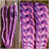 CSS Youth Sports Reins- Pink/ Purple - Country Scene Saddlery and Pet Supplies