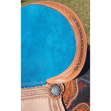 CSSB01- Barbed Wire and Roses Barrel Saddle - Country Scene Saddlery and Pet Supplies