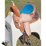 CSSB01- Barbed Wire and Roses Barrel Saddle - Country Scene Saddlery and Pet Supplies