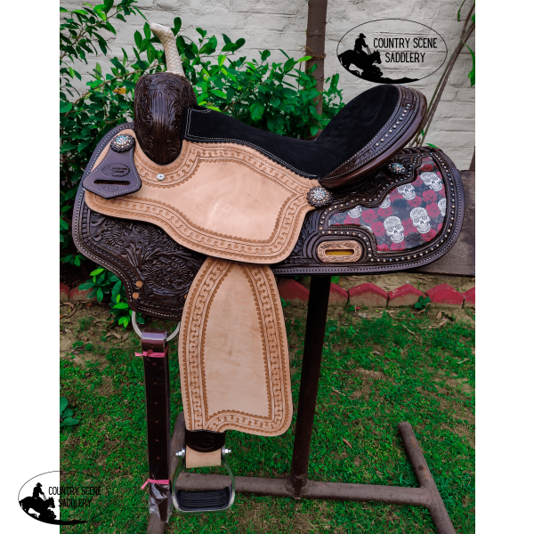 New! Css 01 Custom Inlay Barrel Saddle