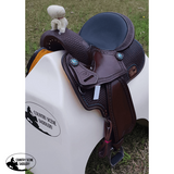 CSSB02 Basket Weave Tooled Barrel Saddle - Country Scene Saddlery and Pet Supplies