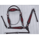 CSSB06 Chocolate Floral Tooled Barrel Saddle Barbed Wire - Country Scene Saddlery and Pet Supplies