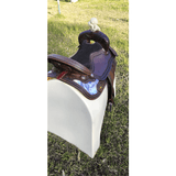 Css08 Custom Inlay Barrel Saddle (Blue Purple)