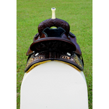 CSSB10- Cheetah inlay Barrel Saddles custom - Barrel Saddle