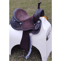 Css Floral Tooled Buckstitch Barrel Saddle