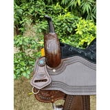 Cssb11 Rose Tooled Barrel Saddle