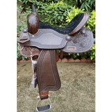 Cssb11 Rose Tooled Barrel Saddle